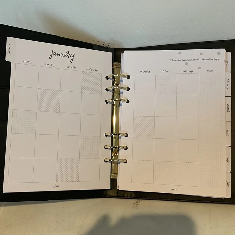 One Year Planner